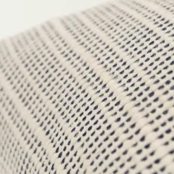 Outlet Navy and Natural Sea Striped Pillow Pillows