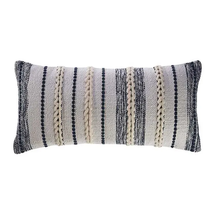Best Navy and White Braided Accent Pillow Pillows