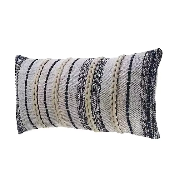 Best Navy and White Braided Accent Pillow Pillows
