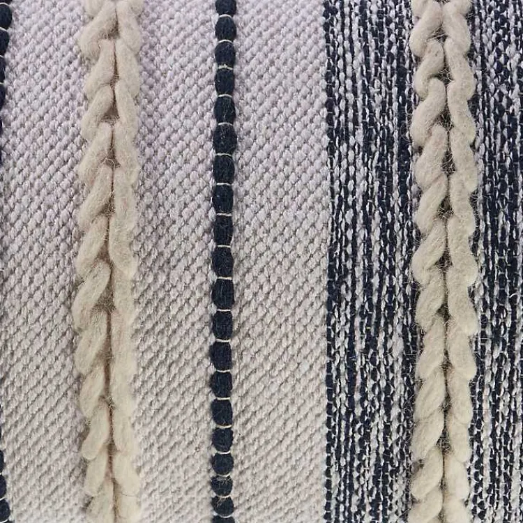 Best Navy and White Braided Accent Pillow Pillows