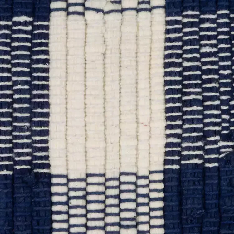 Kirklands Home Accent Rugs|Navy and White Buffalo Check Accent Rug Blue