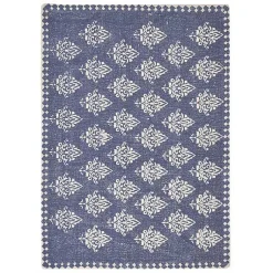 Kirklands Home Table Linens|Navy and White Decorative Placemats, Set of 4 Blue