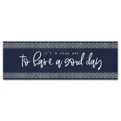 Kirklands Home Canvas Art|Navy and White Good Day Canvas Art Print