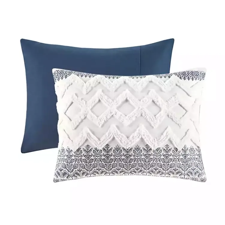 Kirklands Home Duvets|Navy and White 3-pc. California King Duvet Set
