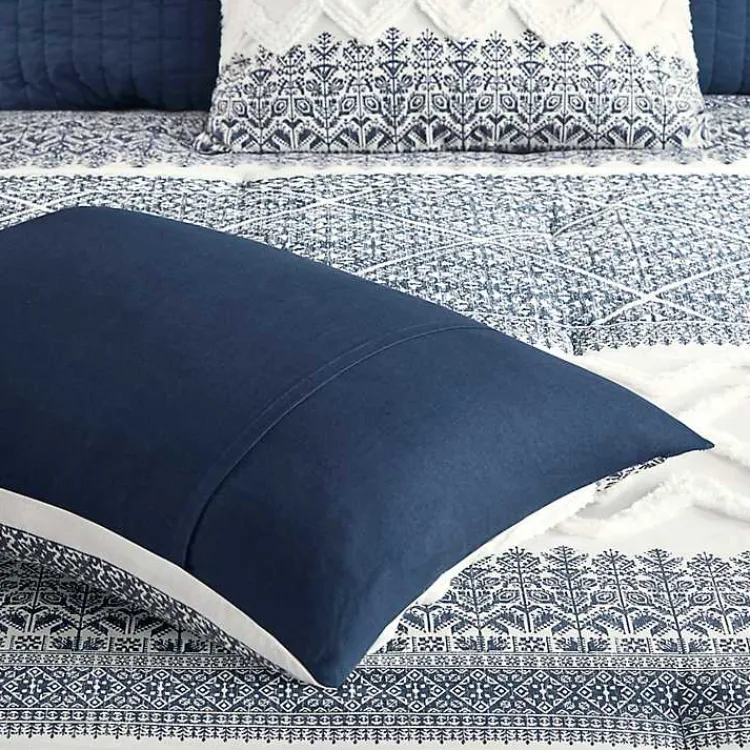 Kirklands Home Comforters|Navy and White 3-pc. Full/Queen Comforter Set