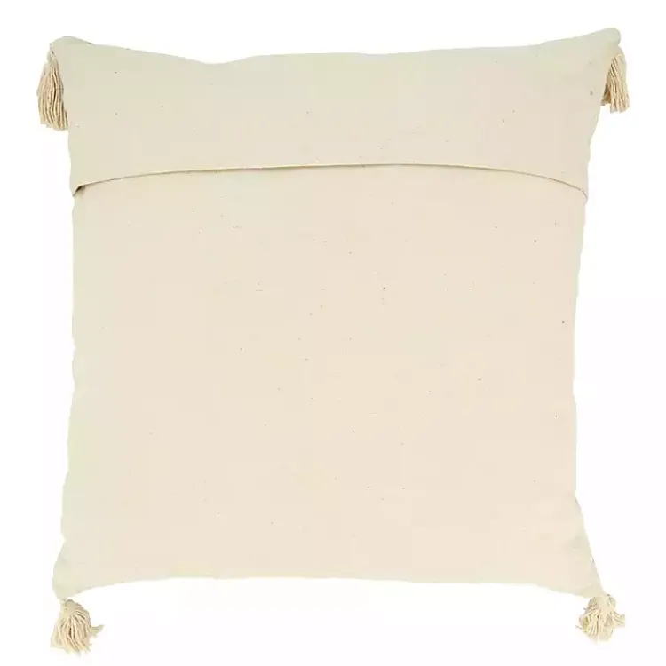 Discount Navy Banded Whipstitch Pillow Pillows