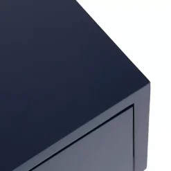 Kirklands Home Accent & End Tables|Navy and Gold Glam Accent Table Blue