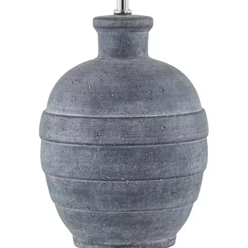 Kirklands Home Table Lamps|Navy Ceramic 2-pc. Lamps with Seagrass Shades Blue
