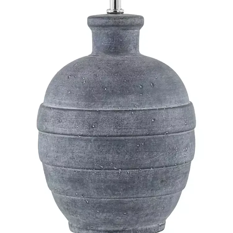 Kirklands Home Table Lamps|Navy Ceramic 2-pc. Lamps with Seagrass Shades Blue