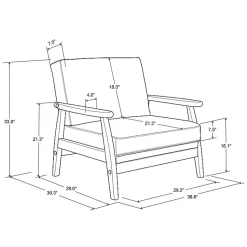 Kirklands Home Accent Chairs|Navy Faux Leather Ambon Accent Chair Blue