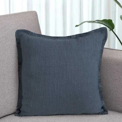 Navy Handwoven Appen Throw Pillow Pillows