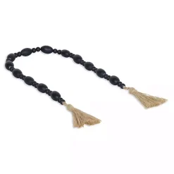 Discount Navy Oval Bead Wood Garland Decorative Accents