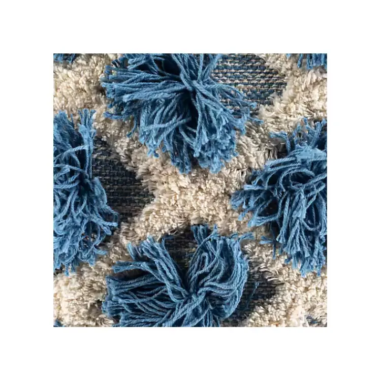 Outlet Navy Pom Pom Pillow Pillows