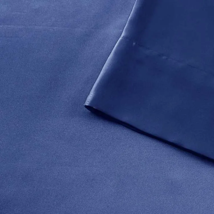Kirklands Home Bed Sheets|Navy Blue Satin 6-pc. California King Sheet Set Gray