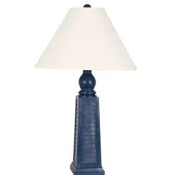 Kirklands Home Table Lamps|Navy Shutter Table Lamps, Set of 2 Blue