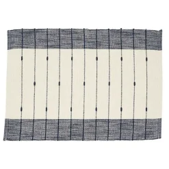Kirklands Home Table Linens|Navy Blue Thin Stripes Placemats, Set of 4
