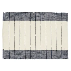 Kirklands Home Table Linens|Navy Blue Thin Stripes Placemats, Set of 4