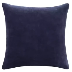 Navy Velvet Handmade Throw Pillow Pillows