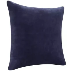 Navy Velvet Handmade Throw Pillow Pillows