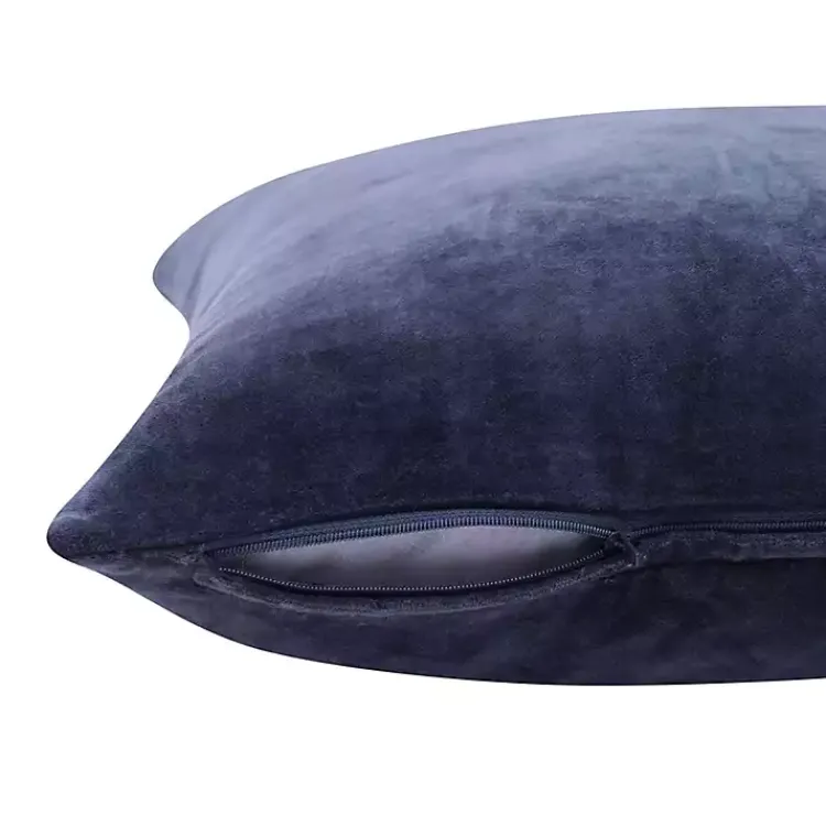 Navy Velvet Handmade Throw Pillow Pillows