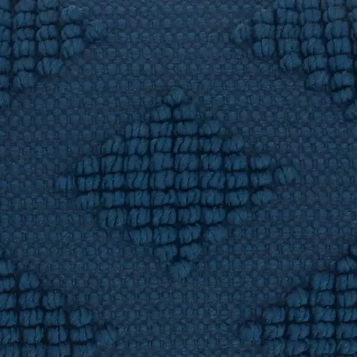 Sale Navy Woven Diamonds Lumbar Pillow Pillows