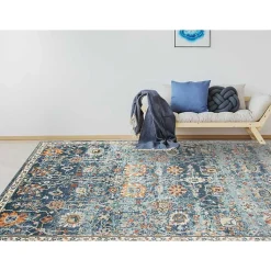 Kirklands Home Area Rugs|Navy Bohemian Area Rug, 7x9 Blue