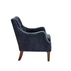 Kirklands Home Accent Chairs|Navy Button Tufted Accent Chair Blue