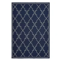 Kirklands Home Outdoor Rugs|Navy Caden Outdoor Area Rug, 6x9