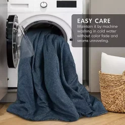 Kirklands Home Comforters|Navy Chambray 3-pc. Full/Queen Comforter Set Blue