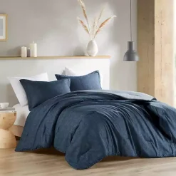 Kirklands Home Comforters|Navy Chambray 3-pc. King Comforter Set Blue