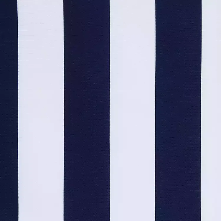 Kirklands Home Outdoor Curtains|Navy Coastal Stripe Outdoor Curtain Panel, 84 in.