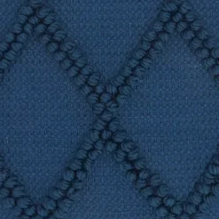 Online Navy Diamond Lattice Throw Pillow Pillows