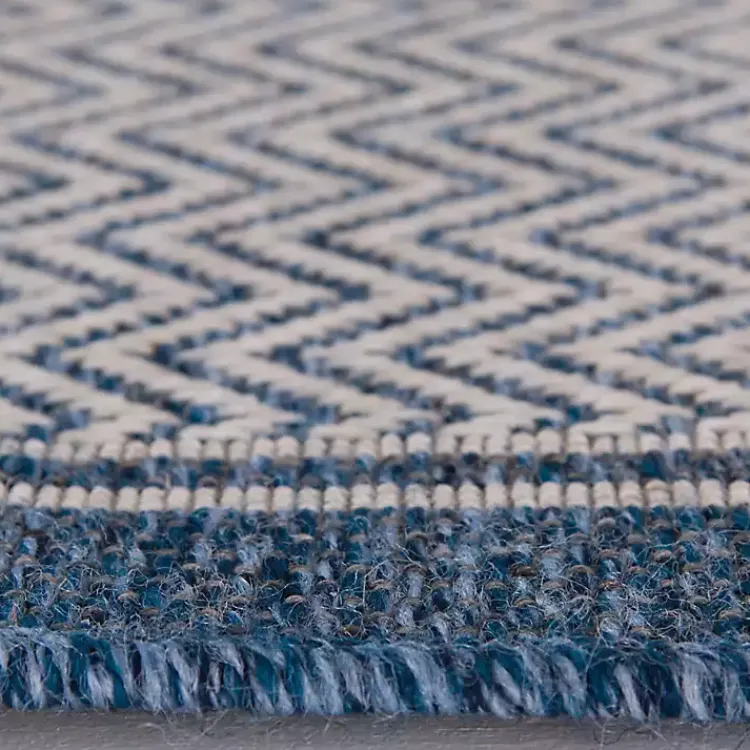 Kirklands Home Outdoor Rugs|Navy Dunedin Indoor/Outdoor Area Rug, 7x9 Blue