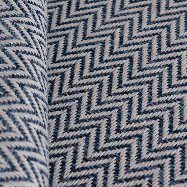 Kirklands Home Outdoor Rugs|Navy Dunedin Indoor/Outdoor Area Rug, 7x9 Blue