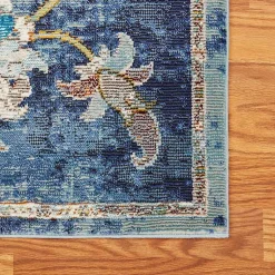 Kirklands Home Area Rugs|Navy Faded Floral Area Rug, 4x6