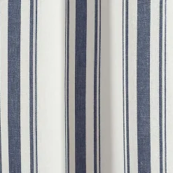 Kirklands Home Curtains & Drapes|Navy Farmhouse Stripe Curtain Panels, Set of 2