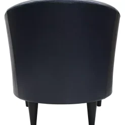 Kirklands Home Accent Chairs|Navy Faux Leather Winslow Accent Chair Blue