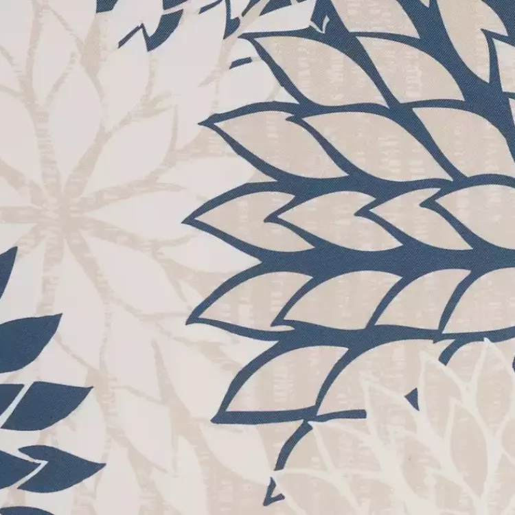 Kirklands Home Outdoor Cushions & Pillows|Navy Floral Chevron Outdoor Throw Pillow Blue