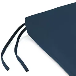 Kirklands Home Outdoor Cushions & Pillows|Navy French Edge Outdoor Chair Cushions, Set of 2 Blue