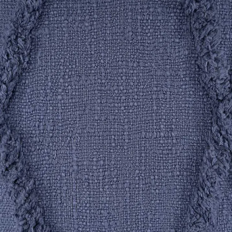 Hot Navy Fringe Diamond Pillow, 18 in. Pillows