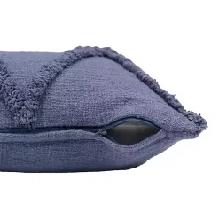 Hot Navy Fringe Diamond Pillow, 18 in. Pillows