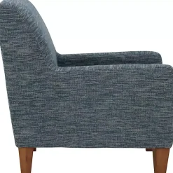 Kirklands Home Accent Chairs|Navy Fynn Upholstered Accent Chair Blue