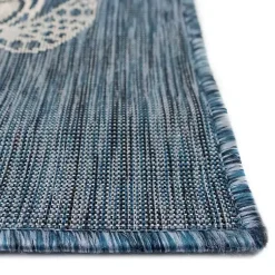 Kirklands Home Outdoor Rugs|Navy Harrison Turtle Indoor/Outdoor Area Rug, 7x9 Blue