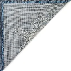 Kirklands Home Outdoor Rugs|Navy Harrison Turtle Indoor/Outdoor Area Rug, 7x9 Blue