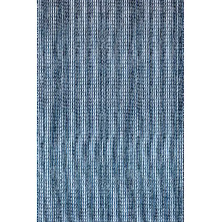 Kirklands Home Outdoor Rugs|Navy Intertwine Indoor/Outdoor Area Rug, 6x9 Blue