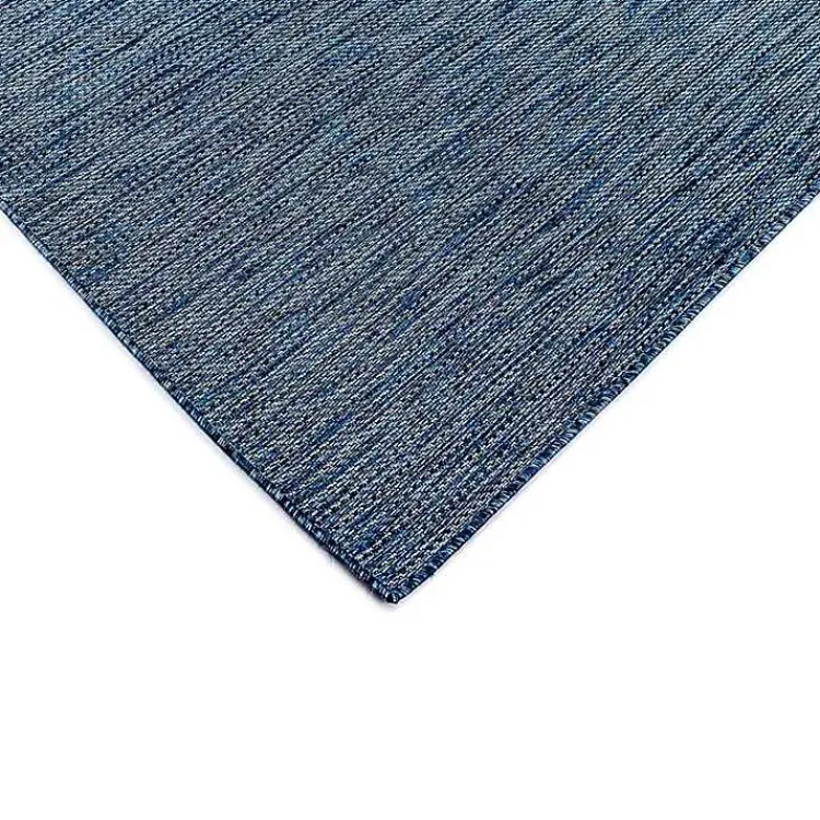 Kirklands Home Outdoor Rugs|Navy Intertwine Indoor/Outdoor Area Rug, 6x9 Blue