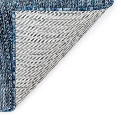 Kirklands Home Outdoor Rugs|Navy Intertwine Indoor/Outdoor Area Rug, 6x9 Blue