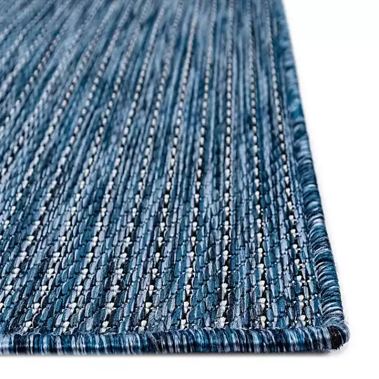 Kirklands Home Outdoor Rugs|Navy Intertwine Indoor/Outdoor Area Rug, 7x9 Blue