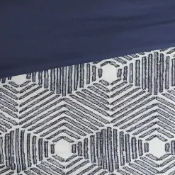 Kirklands Home Comforters|Navy Jacquard 3-pc. California King Comforter Set