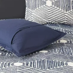 Kirklands Home Comforters|Navy Jacquard 3-pc. California King Comforter Set